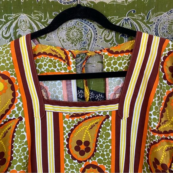 Vintage 1970's Design House Retro Smock Blouse Size Small/ Medium - Picture 2 of 14